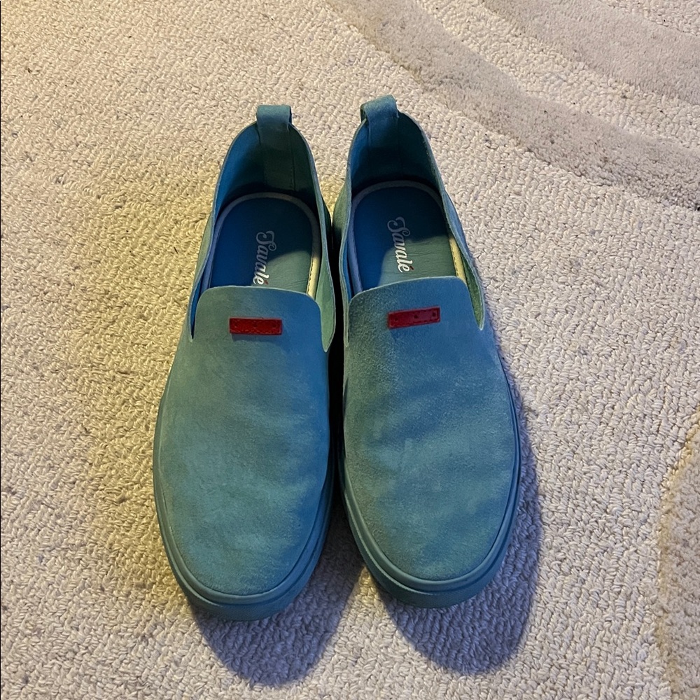 Blue Slip-On Shoes
